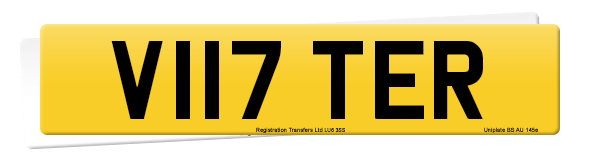 Registration number V117 TER